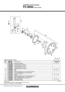 FOAIE SHIMANO FC-6650 50T ARGINTIE