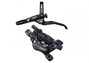 FRANA PE DISC SET ASAMBLAT /J-kit DEORE XT BL-T8100(L) BR-M8100(F) FARA ADAPTOR PLACUTE RESIN FARA ARIPIOARE DE RACIRE 1000MM FURTUN (SM-BH90-SBM NEGRU) INCLUDE INSERTIE CONECTARE AMBALAT IND.