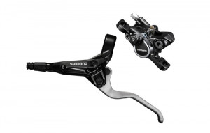 FRANA PE DISC SET ASAMBLAT SHIMANO BL-M365L (L) BR-M365L (F) HIDRAULIC FARA ADAPTOR PLACUTE RESIN FURTUN SM-BH59 1000MM NEGRU INCL. OLIVA & INSERTIE CONECTARE NEGRU AMBALAT IND.