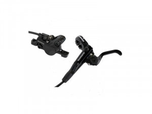 FRANA PE DISC SET ASAMBLAT SHIMANO DEORE BL-M6000(L) BR-M6000(F) HIDRAULICA POST MOUNT PLACUTE RESIN (FARA ARIPIOARE DE RACIRE) FURTUN SM-BH90-SS 1000MM NEGRU INCL. OLIVA & INSERTIE CONECTARE AMBALAT IND.