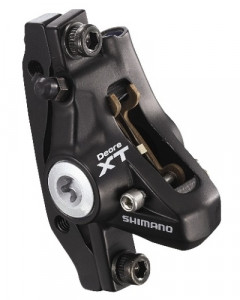 FRANA PE DISC SHIMANO BR-M775 DEORE XT FATA PT. POST MOUNT SAU PT. SPATE CU PLACUTE METAL FARA ROTOR 160MM AMBALAT IND.