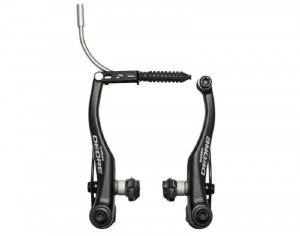 FRANA V-BRAKE SHIMANO DEORE BR-T610 FATA X-TYPE (THIN SPACER OUTSIDE) SABOTI S70C SURUBURI 16.0/25.0MM GHIDAJ 90D NEGRU AMBALAT IND.