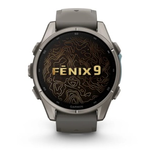 Garmin Fenix 9 - 43mm Titan cu curea din silicon Pebble Gray - Img 4