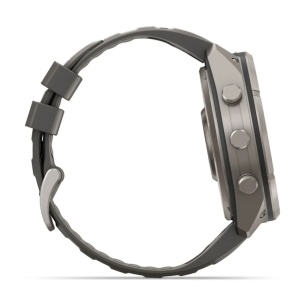 Garmin Fenix 9 Pro - inReach, Solar, 51mm Titan Pebble Gray cu curea din silicon Silver Gray - Img 6