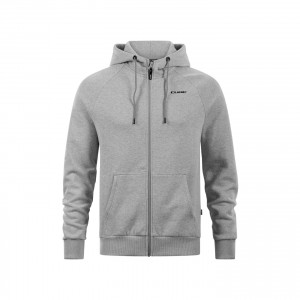 HANORAC CUBE ORGANIC ZIP HOODIE CLASSIC LIGHT GREY MELANGE XXL