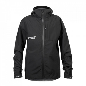 Jacheta de ploaie TSG Drop - Black M - Img 1