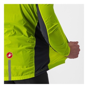 Jacheta de vant Castelli Squadra Stretch, pentru barbati, lime electric/gri inchis, L - Img 3