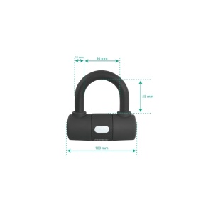 Lacat cu zale Force 100 cm/ 10 mm negru - Img 6