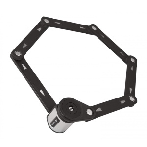 Lacat pliabil Force Fold 80 cm 6 elemente negru cu suport - Img 5