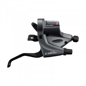 MANETA DE FRANA SHIMANO CLARIS ST-RS200 DREAPTA 8 VIT. CABLU 2050MM RAPIDFIRE PLUS PT. GHIDON DE SOSEA DREPT PT. FRANA MECANICA DISC/CALPER/CANTI-BRAKE AMBALAT IND.
