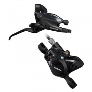 MANETA DE SCHIMBATOR/FRANA SHIMANO ST-EF505(9R) BR-MT200(R) 9 VIT. FARA ADAPTOR PLACUTE RESIN INCL. OLIVA SI INSERTIE CONECTARE FURTUN SM-BH59-SS 1700MM NEGRU CAMASA SP41 600/300MM AMBALAT IND.