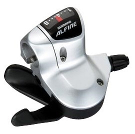 MANETA DE SCHIMBATOR SHIMANO ALFINE SL-S500-L RAPIDFIRE PLUS STANGA 2 VIT. CABLU 1800MM PT. FD-R440 NEGRU AMBALAT IND.