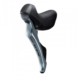 MANETA SCHIMBATOR/FRANA SHIMANO 105 ST-R7000 STANGA 2 VIT. CABLU DE SCHIMBATOR 1800MM FARA STOPERE SI GHIDAJ CABLU ARGINTIU AMBALAT IND.