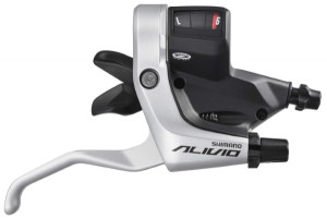 MANETA SCHIMBATOR/FRANA SHIMANO ALIVIO ST-M430-S SILVER STANGA:3-VIT. CABLU 1800MM STAINLESS CU OGD CAMASA SP40 NEAGRA 600MM FARA CABLU DE FRANA AMBALAT IND. - Img 3
