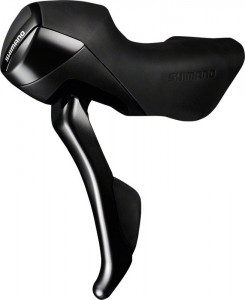 MANETA SCHIMBATOR/FRANA SHIMANO ST-RS405 STANGA 2 VIT. MANETA DE FRANA HIDRAULICA CABLU DE SCHIMBATOR 1800MM DARK GRAY AMBALAT IND.