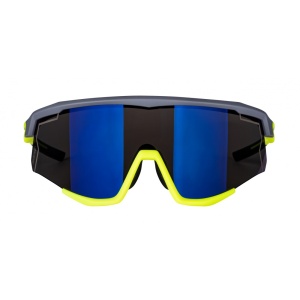 Ochelari Force Sonic, lentila albastra oglinda, gri/fluo - Img 8