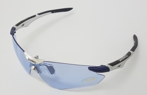 OCHELARI SHIMANO GALAXY RAMA: IRON SILVER TPE: SOLID BLUE LENTILE PHOTOCHROMIC PAT#12 BLUE