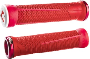 ODI MTB grips AG1 Signature Lock-On 2.1 red-fire red, 135mm red clamps