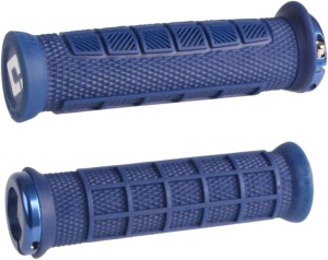 ODI MTB grips Elite Pro Lock-On 2.1 navy blue, 130mm blue clamps
