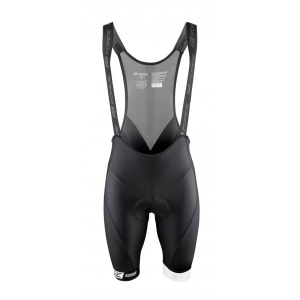 Pantaloni scurti cu bazon si bretele Force B51 negru/alb S