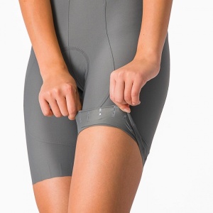 Pantaloni scurti cu bretele Castelli Espresso W, de dama, Antracit, L - Img 3