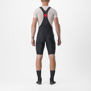 Pantaloni scurti cu bretele Castelli Unlimited Cargo, pentru barbati, negru, XXL - Img 2