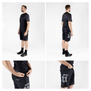 Pantaloni scurti Force MTB-11 bazon detasabil Negru/Antracit M - Img 10