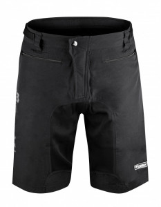 Pantaloni scurti Force MTB-11 bazon detasabil Negru/Antracit M - Img 2