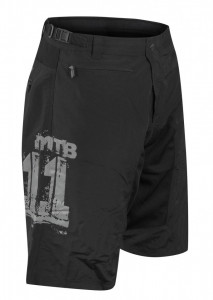 Pantaloni scurti Force MTB-11 bazon detasabil Negru/Antracit M - Img 4