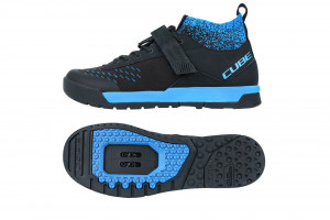 PANTOFI CICLISM CUBE SHOES GTY STRIX Black Blue 43 - Img 3
