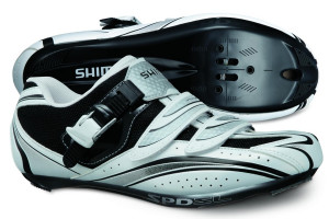 PANTOFI CICLISM SHIMANO ROAD SH-R087W WHITE/BLACK