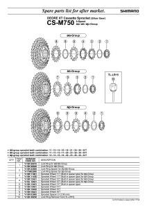 PINION SHIMANO CS-M750 14T