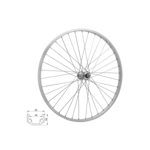 Roata fata 20 RMX 219 406x19 argintie - Img 1