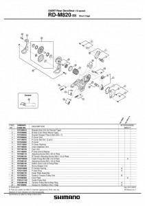 ROLE SCHIMBATOR GHIDARE & TENSIONARE SHIMANO RD-M820 - Img 2