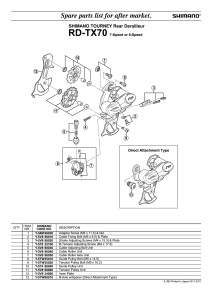 ROLE TENSIONARE SCHIMBATOR SHIMANO RD-TX70