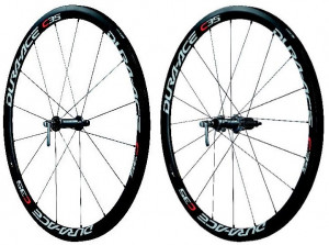ROTI SHIMANO DURA ACE WH-7900-C35-TU FATA & SPATE OLD 100/130MM JANTA CARBON TUBULAR 16H/20H SPATE QR 163MM INCL. GEANTA AMBALAT IND.