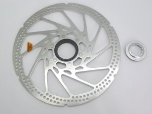 ROTOR PT. FRANA PE DISC SHIMANO DEORE SM-RT53-L 203MM CENTER LOCK INCL. PIULITA DE STRANGERE NUMAI PT. PLACUTE RESIN VRAC