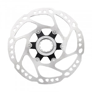 ROTOR PT. FRANA PE DISC SHIMANO DEORE SM-RT64-M 180MM CU PIULITA CENTER LOCK (CANAL INTERN NEGRU) NUMAI PT. PLACUTE RESIN AMBALAT IND.