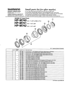 RULMENTI CARTRIDGE TYPE SHIMANO HP-M740 5/32" X 18 2 BUC. - Img 2