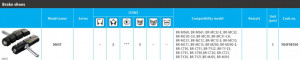 SABOTI DE FRANA SHIMANO M65T SET 5 PERECHI #84F 9810