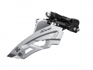 SCHIMBATOR FATA SHIMANO ALIVIO FD-M4000-M TRIPLU PT. 9 VIT. PE SPATE SIDE SWING MID CLAMP COLIER 34.9M (INCL. ADAPTOR 31.8 & 28.6MM) PT. 40T CS-ANGLE 66-69 CL 50MM AMBALAT IND.