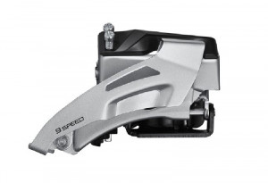 SCHIMBATOR FATA SHIMANO ALTUS FD-M2020-TS DUBLU PT. 2X9 VIT. PE SPATE TOP SWING TRAGERE DUBLA COLIER 34.9MM (INCL. ADAPTOR 31.8/28.6MM) PT. PINION MARE 36T UNGHI CS 64-69 CHAINLINE 48.8/51.8MM AMBALAT IND.