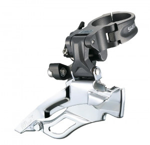 SCHIMBATOR FATA SHIMANO SLX FD-M661-10 PT. ANGRENAJ TRIPLU PT. 10 VIT. PE SPATE DOWN SWING TRAGERE DUBLA COLIER 34.9MM (CU ADAPTOR 31.8MM & 28.6MM) PT. 42T UNGHI CS 66-69 AMBALAT IND.