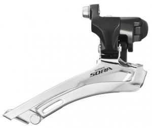 SCHIMBATOR FATA SHIMANO SORA FD-3500 COLIER 34.9MM PT. ANGRENAJ PEDALIER DUBLU AMBALAT IND.