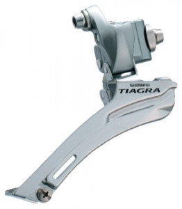 SCHIMBATOR FATA SHIMANO TIAGRA FD-4500 DUBLU PT. 9 VIT. PE SPATE BRAZED-ON AMBALAT IND.