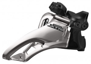 SCHIMBATOR FATA SHIMANO XTR FD-M9020-L DOUBLE PT. 11 VIT. PE SPATE LOW CLAMP SIDE SWING TRAGERE PRIN FATA COLIER 34.9MM (INCL. 28.6 & 31.8MM) UNGHI CS 66-69 AMBALAT IND.