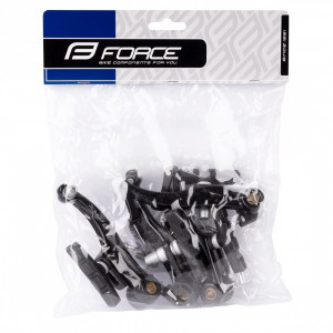 Set frane v-brake fata+spate Force Aluminiu, Negre, OEM