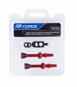 Set Valve Tubeless Force 2xFv 44mm Rosii - Img 3