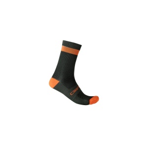 Sosete Castelli Alpha 18 Kaki/Portocaliu XXL 44-47