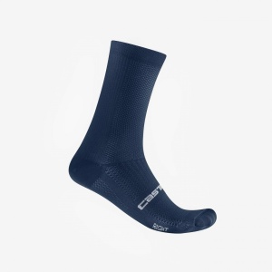 Sosete Castelli Espresso 18, unisex, albastru belgian, XXL, 44-47